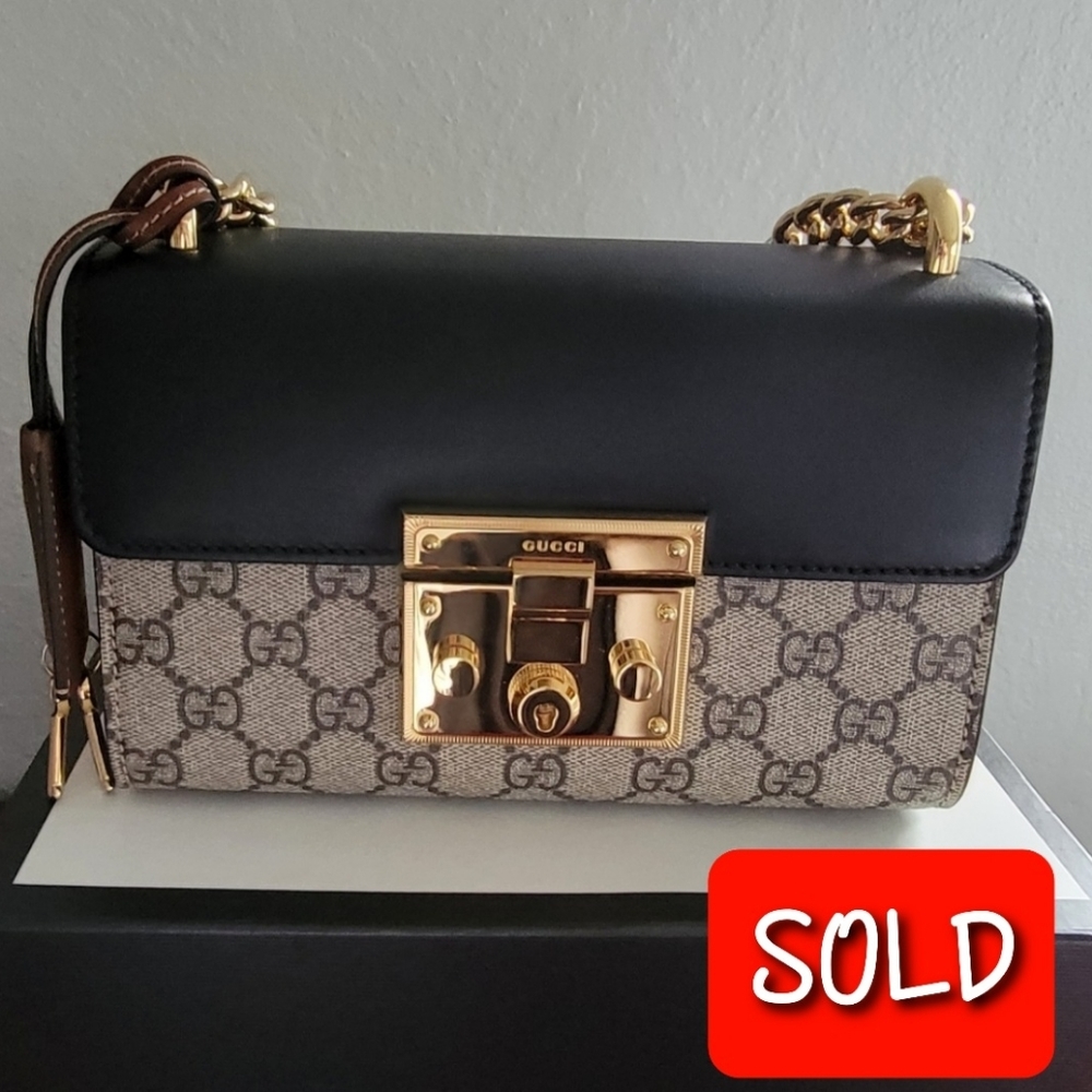 Gucci Padlock small GG shoulder bag